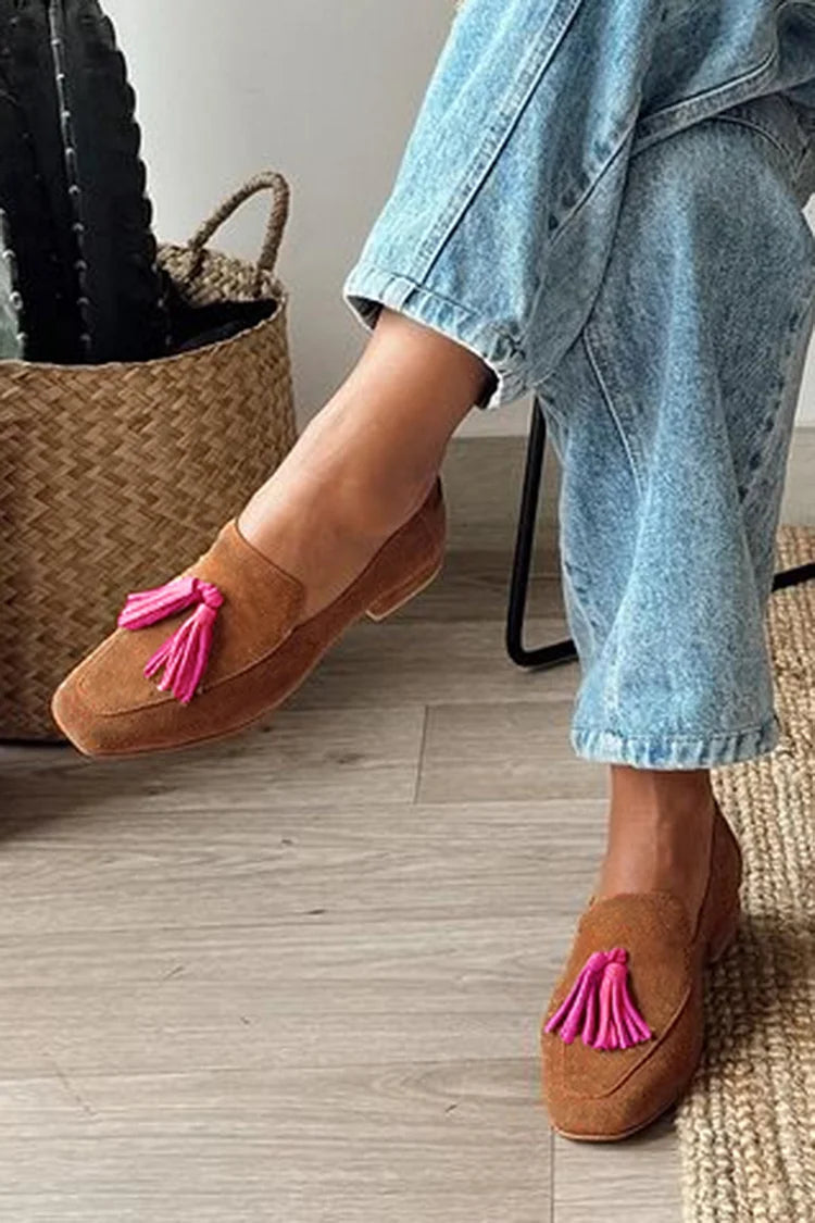 Brielle™ | Brown Loafers