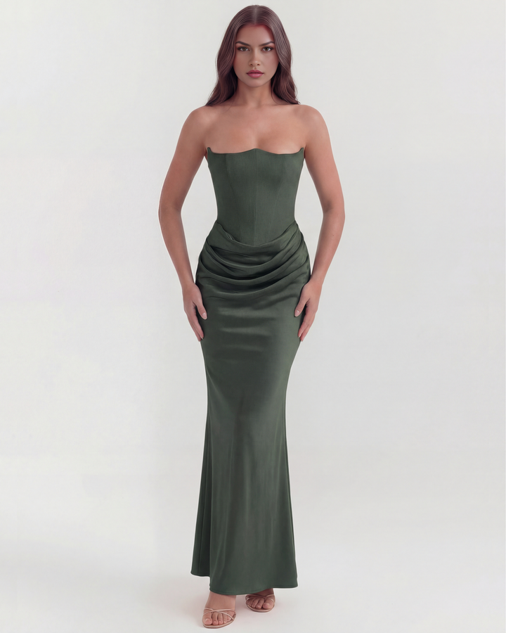 Yona - Elegant Corset Maxi Dress