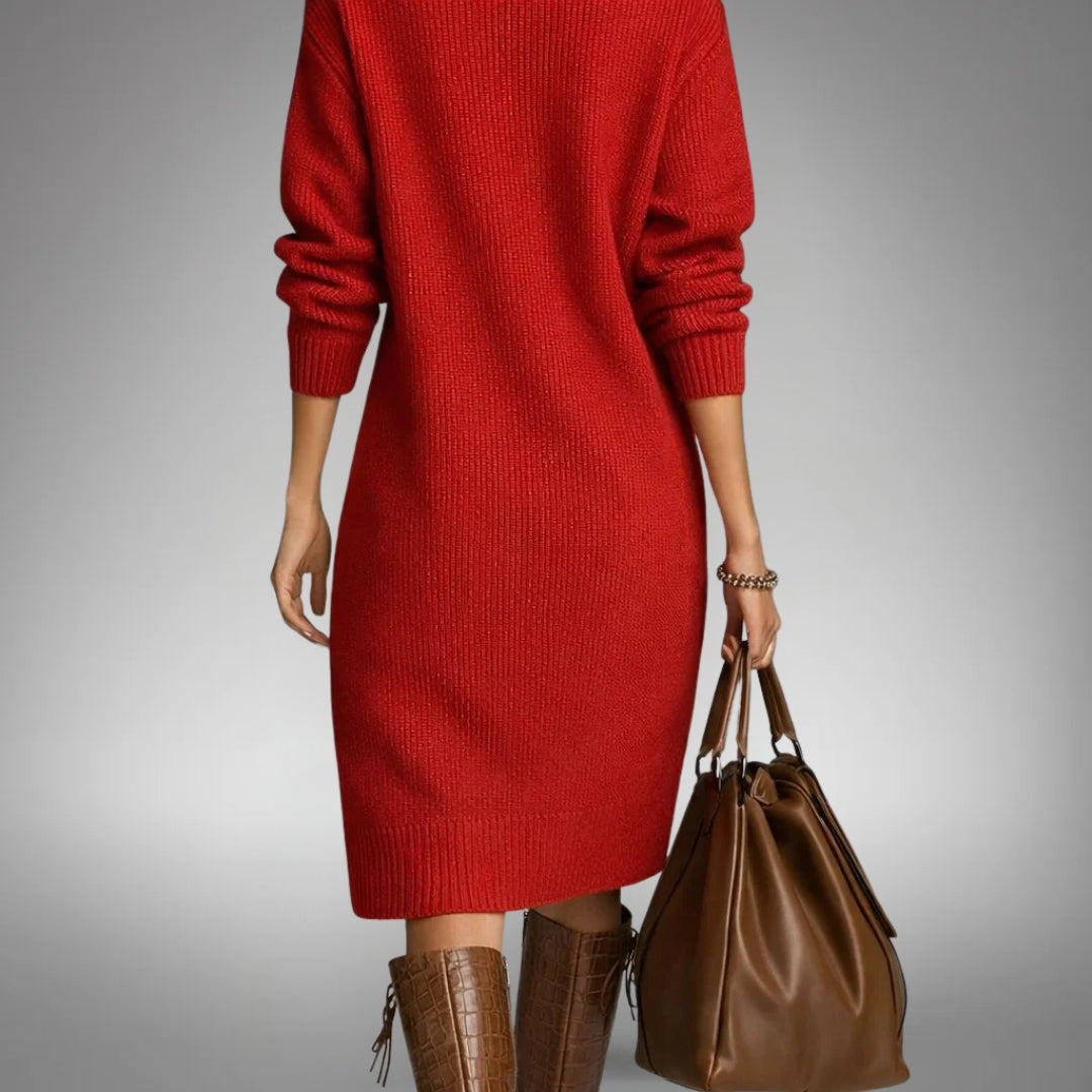 Elona - Sophisticated Midi Dress