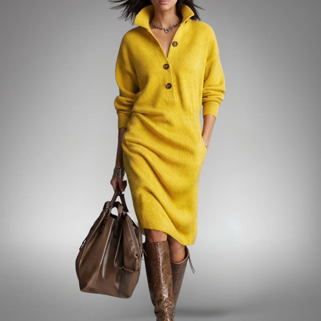 Elona - Sophisticated Midi Dress