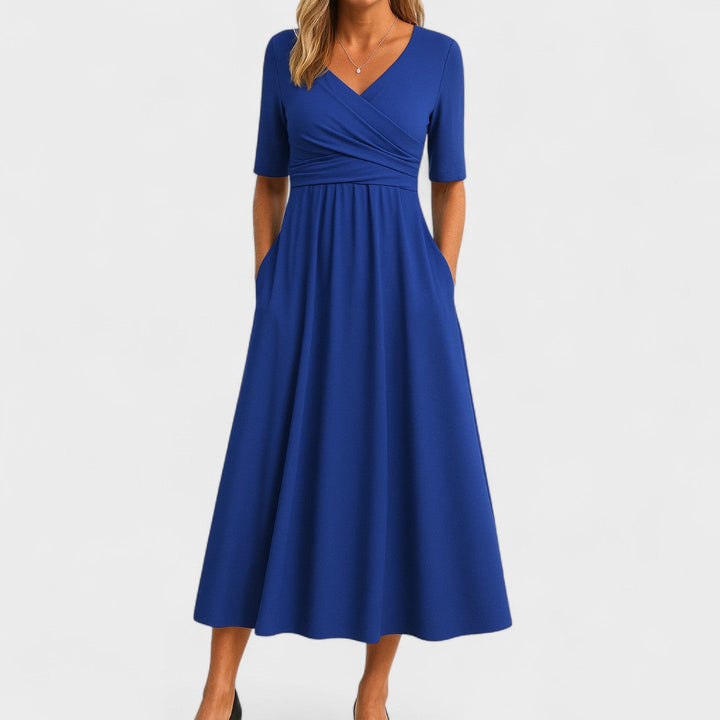 Joanne – Elegant Midi Dress with Flattering Fit
