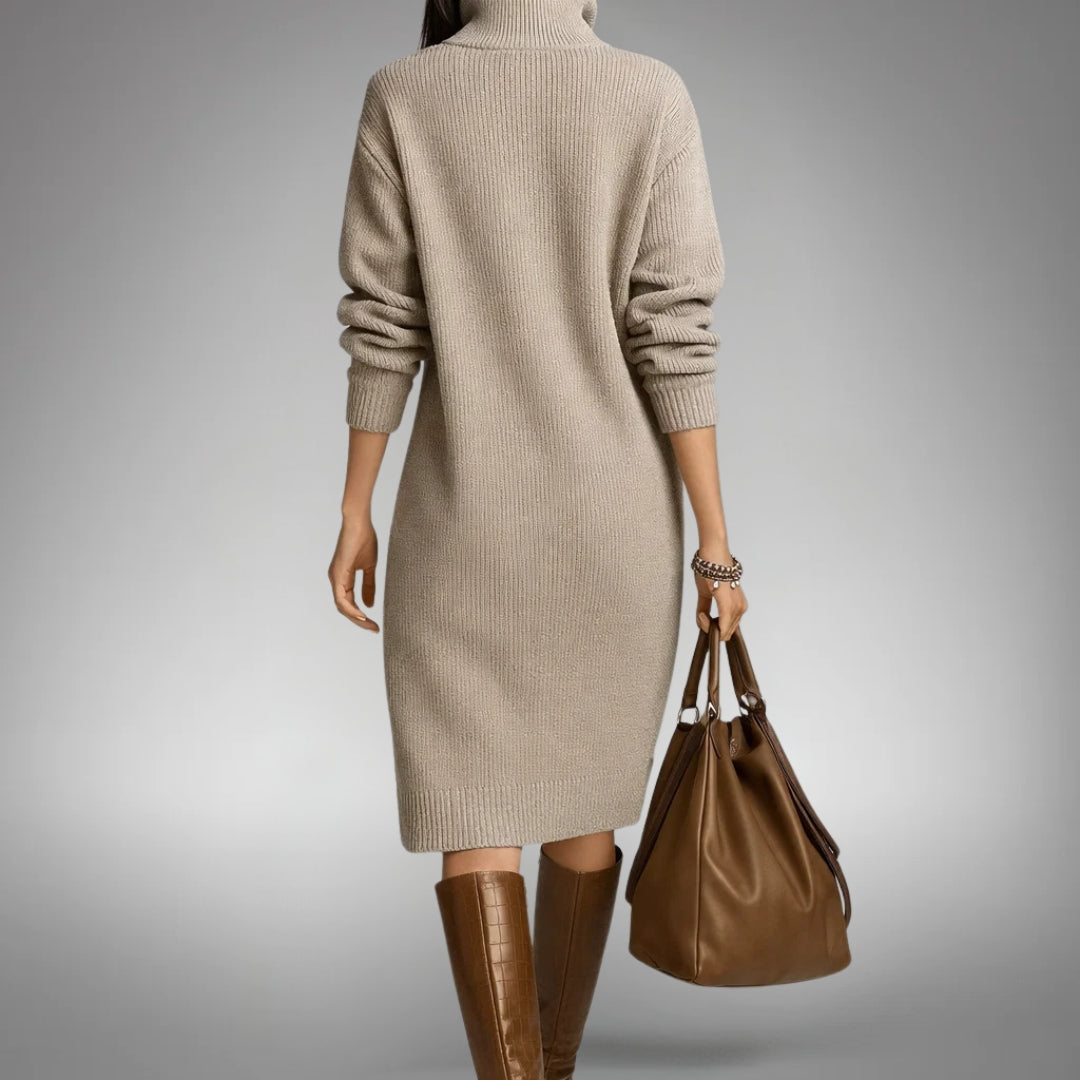 Elona - Sophisticated Midi Dress
