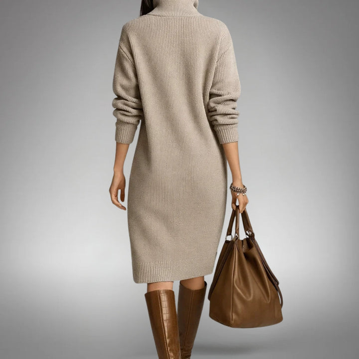 Elona - Sophisticated Midi Dress