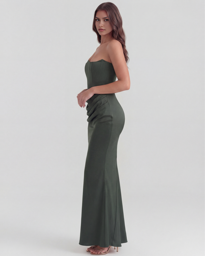 Yona - Elegant Corset Maxi Dress
