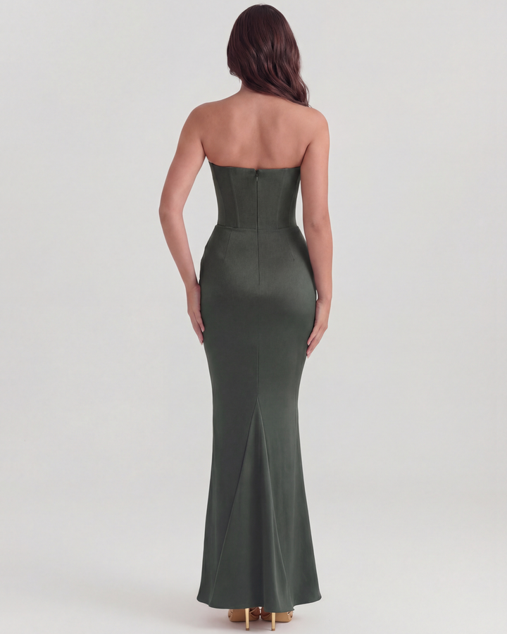 Yona - Elegant Corset Maxi Dress