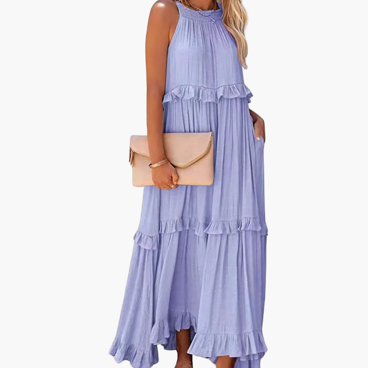 Joanna | Ruffle Breeze Maxi Dress