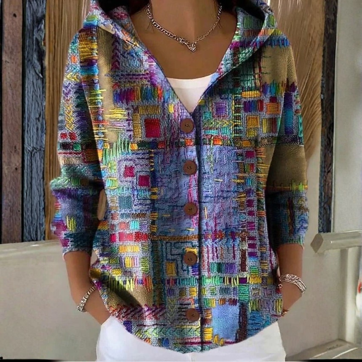 Belinda | Button-Hooded Sweater