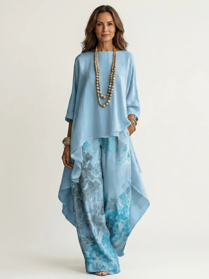 Cariola | Two-Piece Set with Asymmetric Tunic
