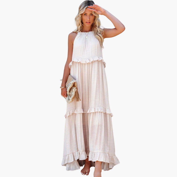 Joanna | Ruffle Breeze Maxi Dress