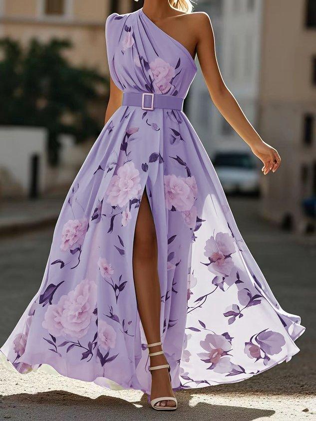 Erica - Light Green Floral Maxi Dress