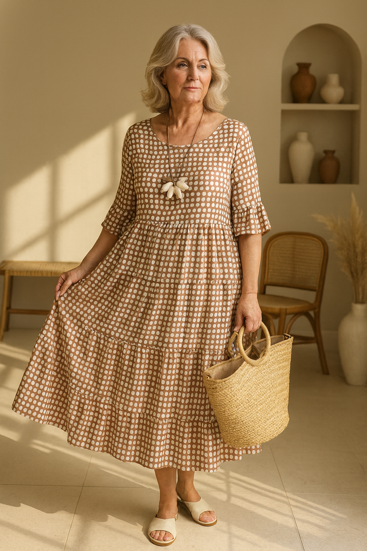 Serry – Short-Sleeve Midi Dress