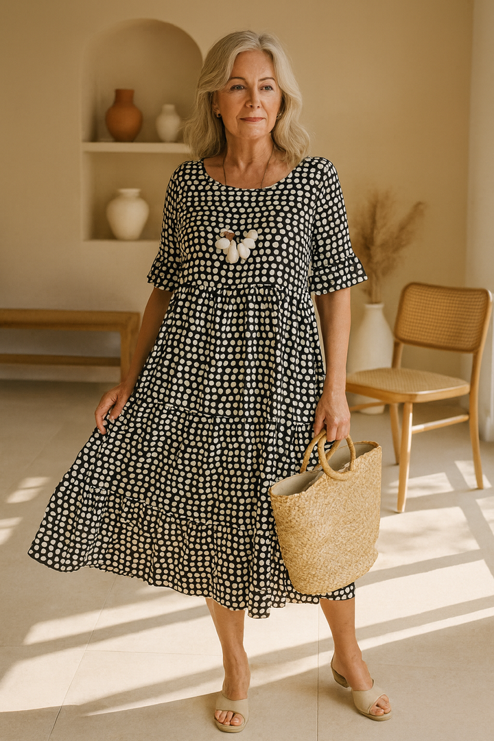 Serry – Short-Sleeve Midi Dress