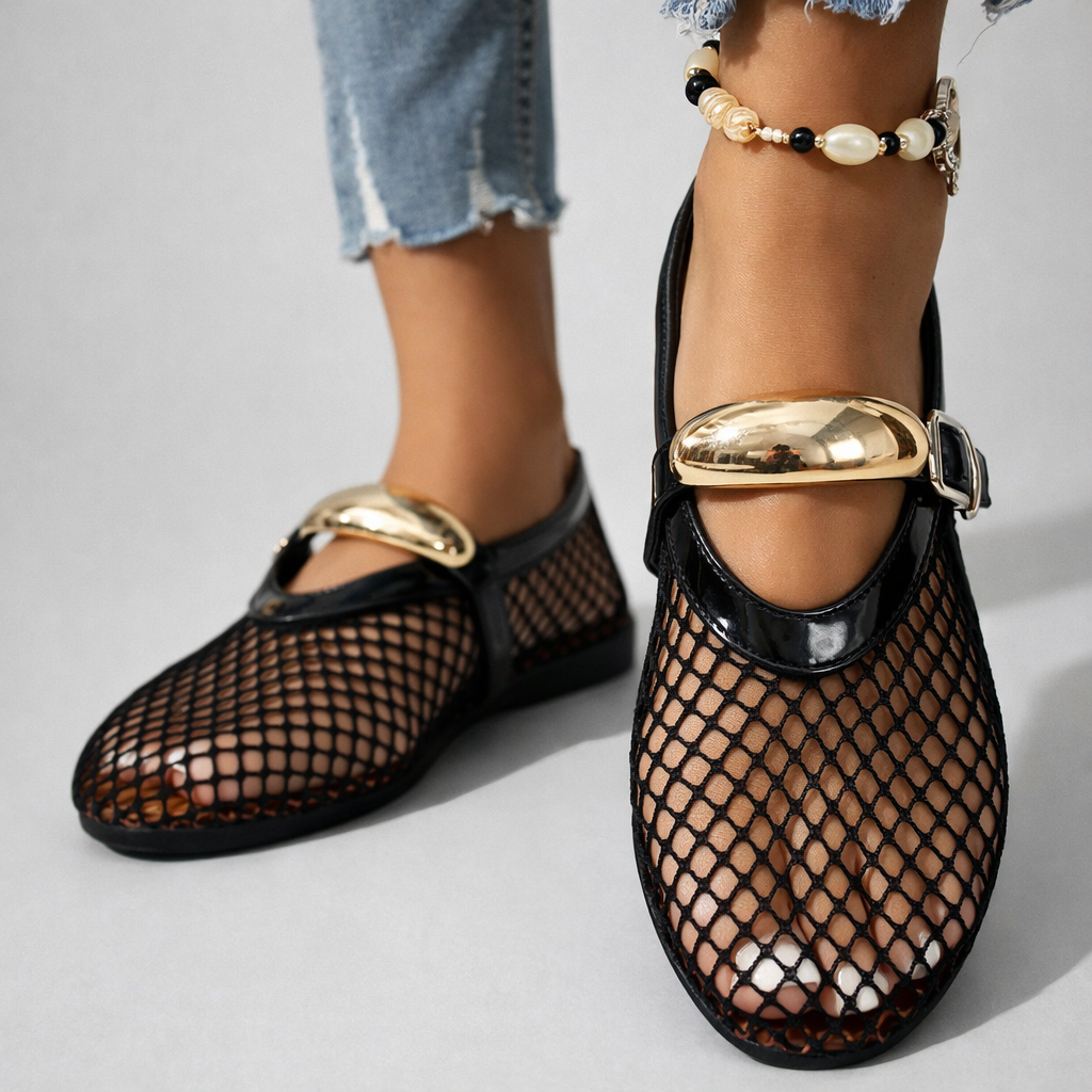 Riza - Orthopedic Mesh Mary Jane Ballerinas