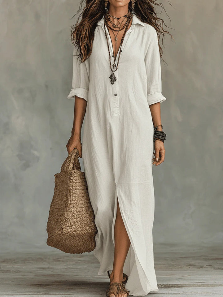 Celine – Flowing Black Maxi Dress