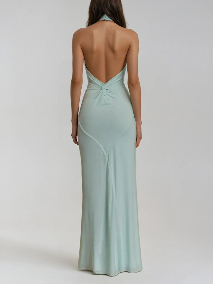Jaiga – Halter Maxi Dress for Summer Elegance