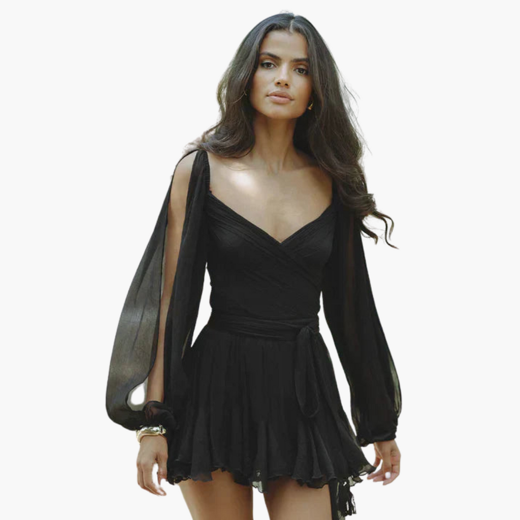 Rosie | Mini Dress with Balloon Sleeves