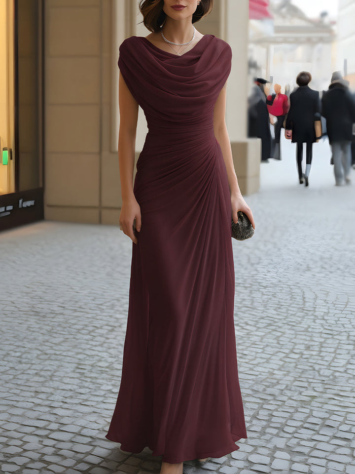 Verone - Elegant Ruched Maxi Dress