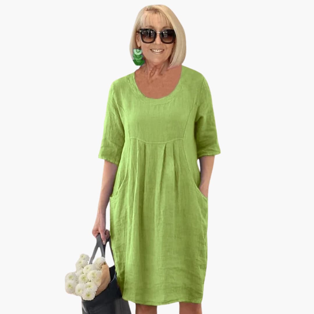 Audrey - Casual Pocket Tunic Dress
