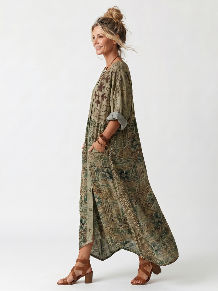 Narmi - Oversized Button Maxi Dress