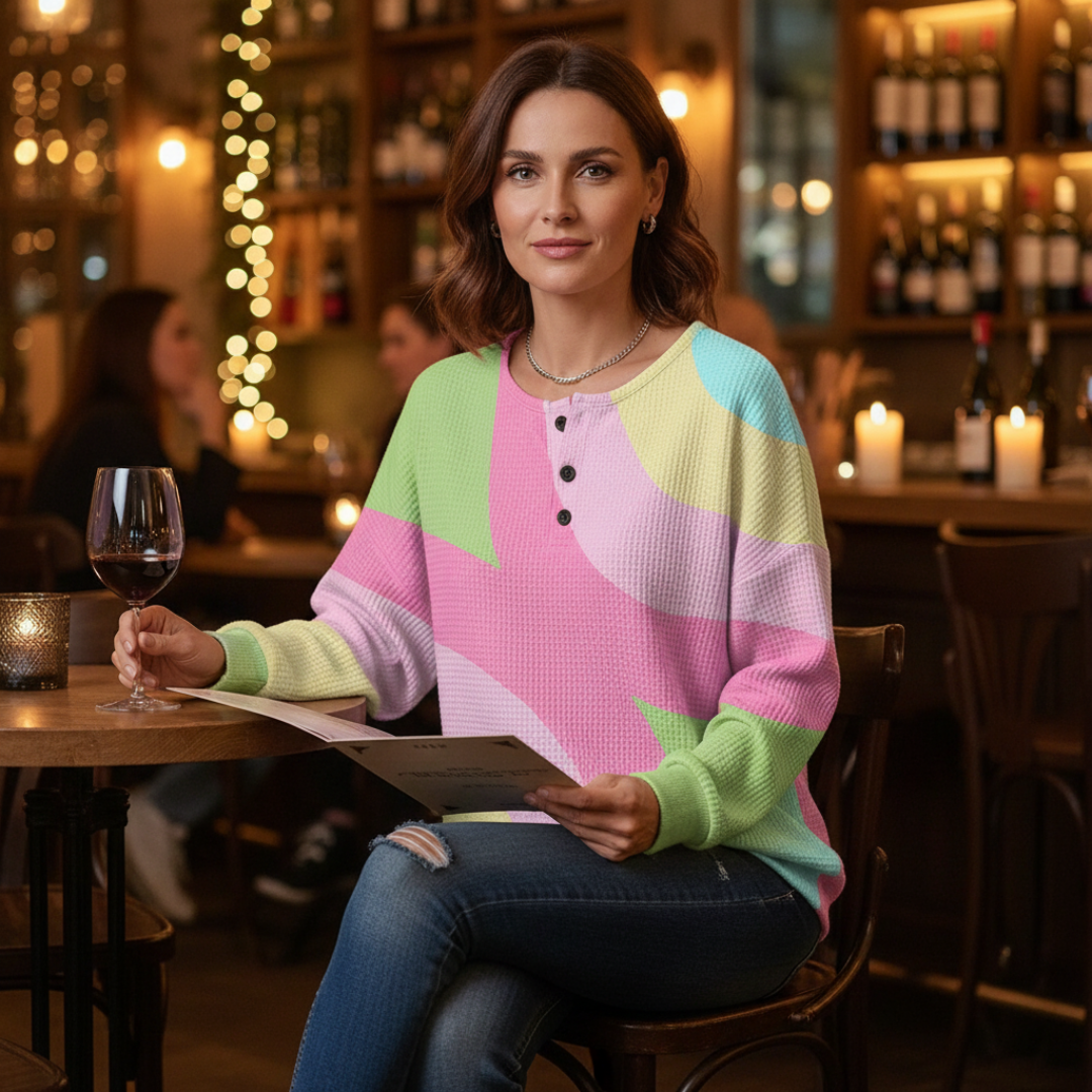 Celia | Geometric Oversized Sweater
