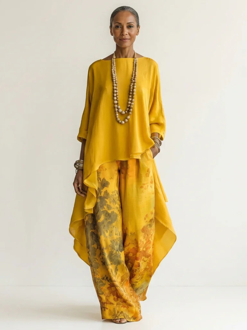Cariola | Two-Piece Set with Asymmetric Tunic
