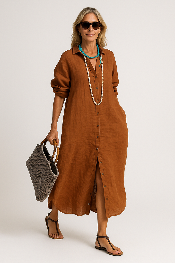 Lena - Linen oversized dress