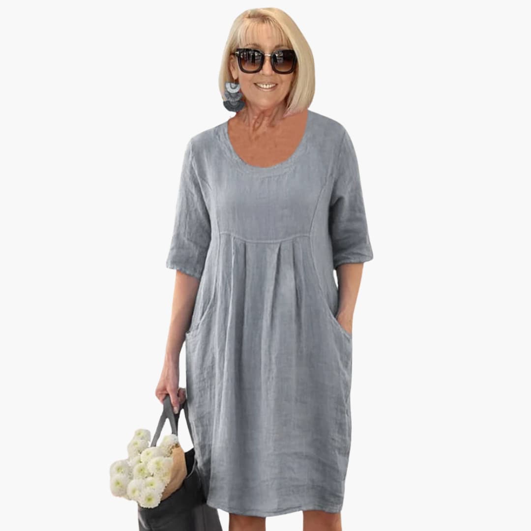 Audrey - Casual Pocket Tunic Dress