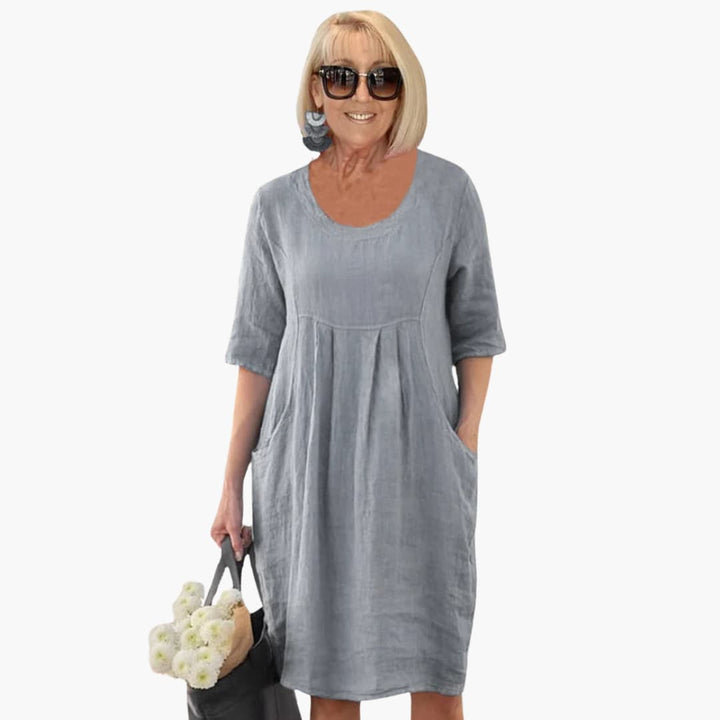 Audrey - Casual Pocket Tunic Dress