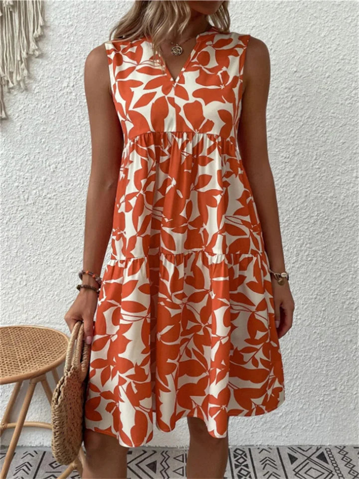 Alyana - Flowing Floral Midi Dress