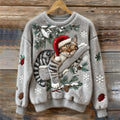 Maela – Cozy Christmas Sweater with Kitten