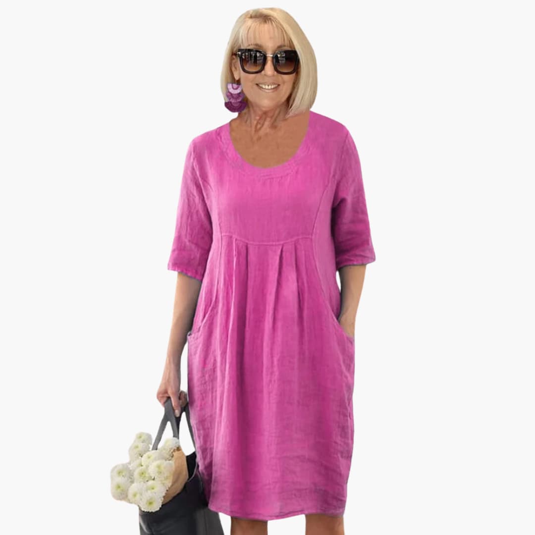 Audrey - Casual Pocket Tunic Dress