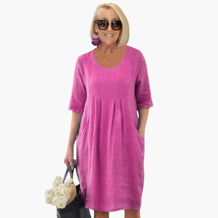 Audrey - Casual Pocket Tunic Dress