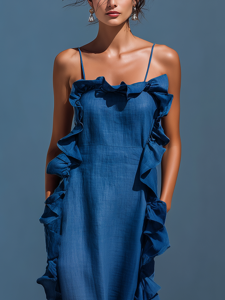 Harra - Flowing Maxi Dress with Ruffle Details