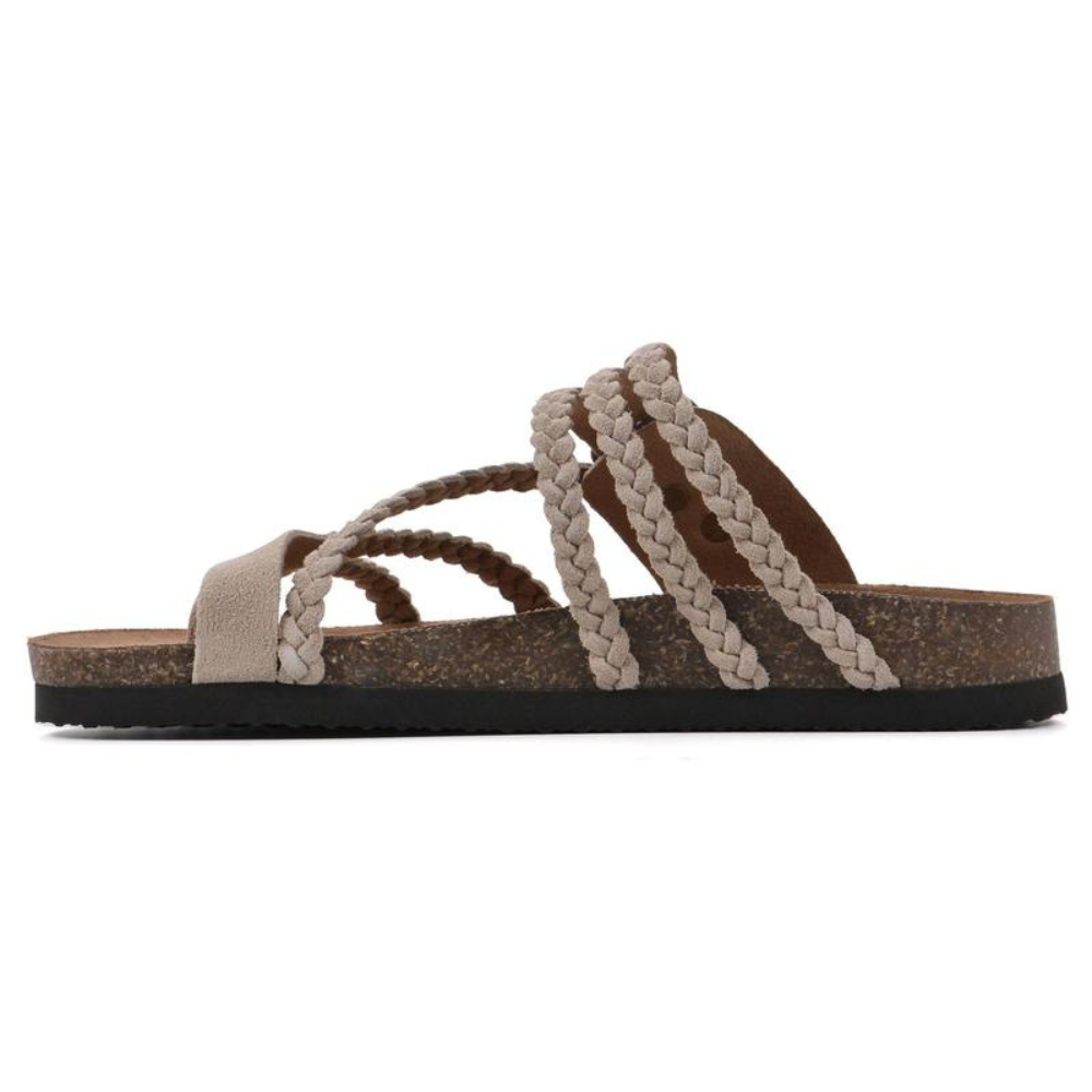 Charie - Woven Cork Comfort Sandals