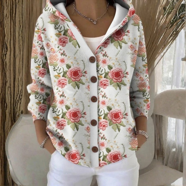Belinda | Button-Hooded Sweater