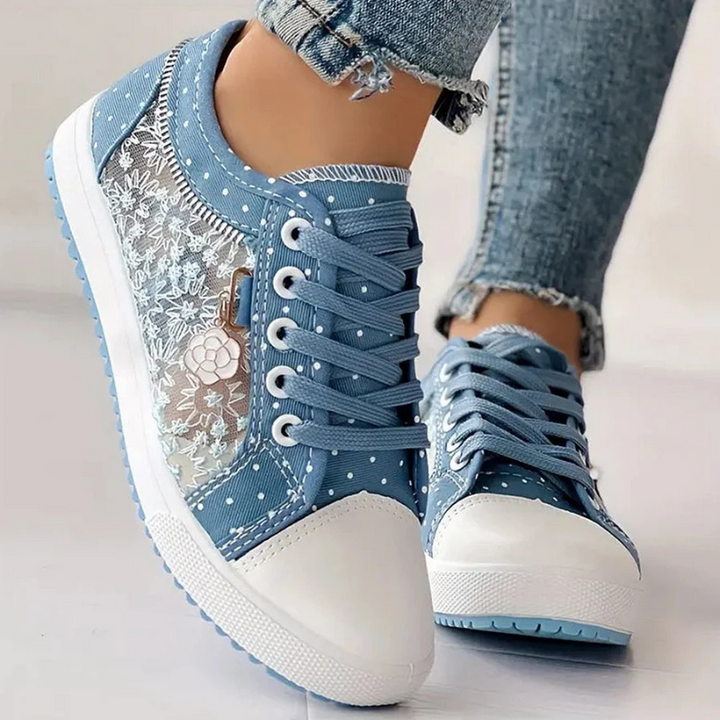 Lucienne - Floral Elegance Sneakers