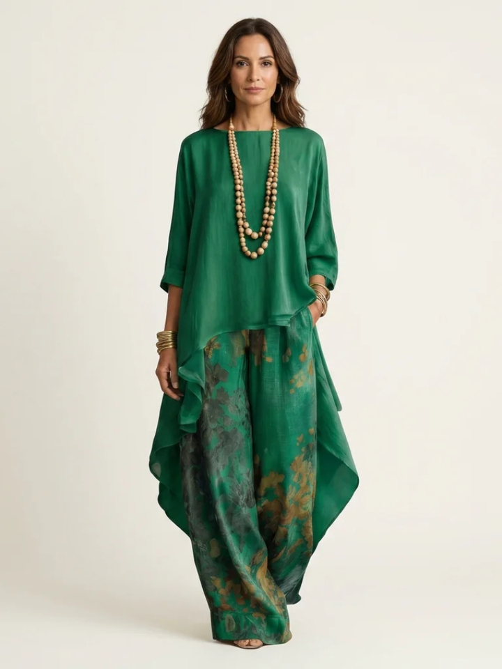 Cariola | Two-Piece Set with Asymmetric Tunic