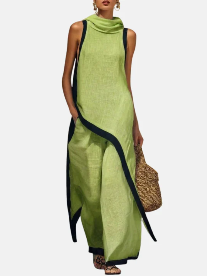 Elisandra™ | Long Tunic And Wide-legged Trousers Set