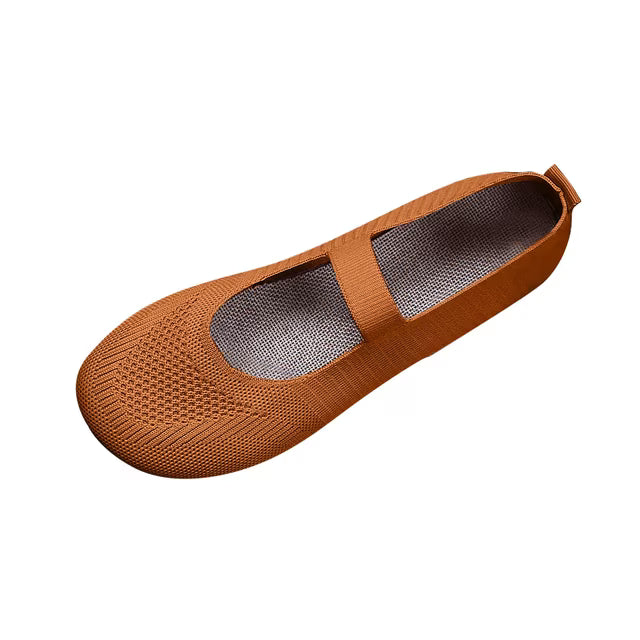 Gemma - Breathable Knit Walking Flats