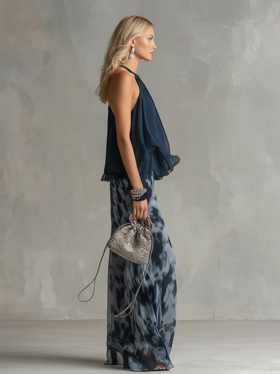 Magnolia™ | Lightweight flowing Top and Wide-leg Trousers Set