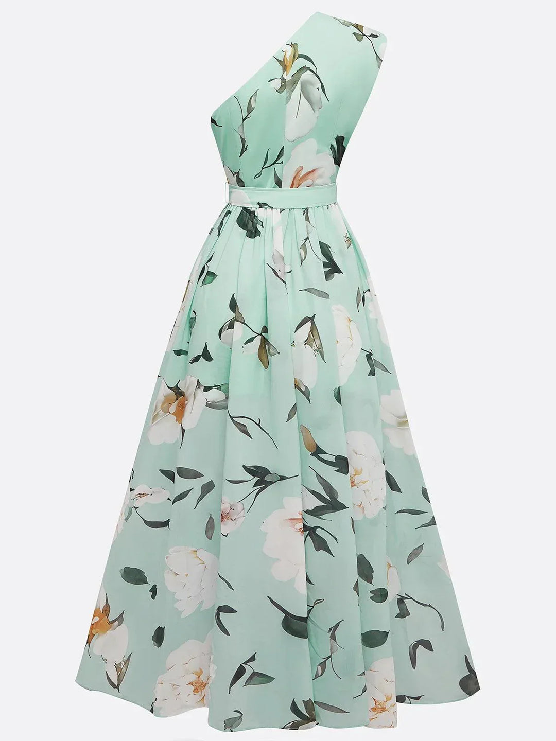 Erica - Light Green Floral Maxi Dress