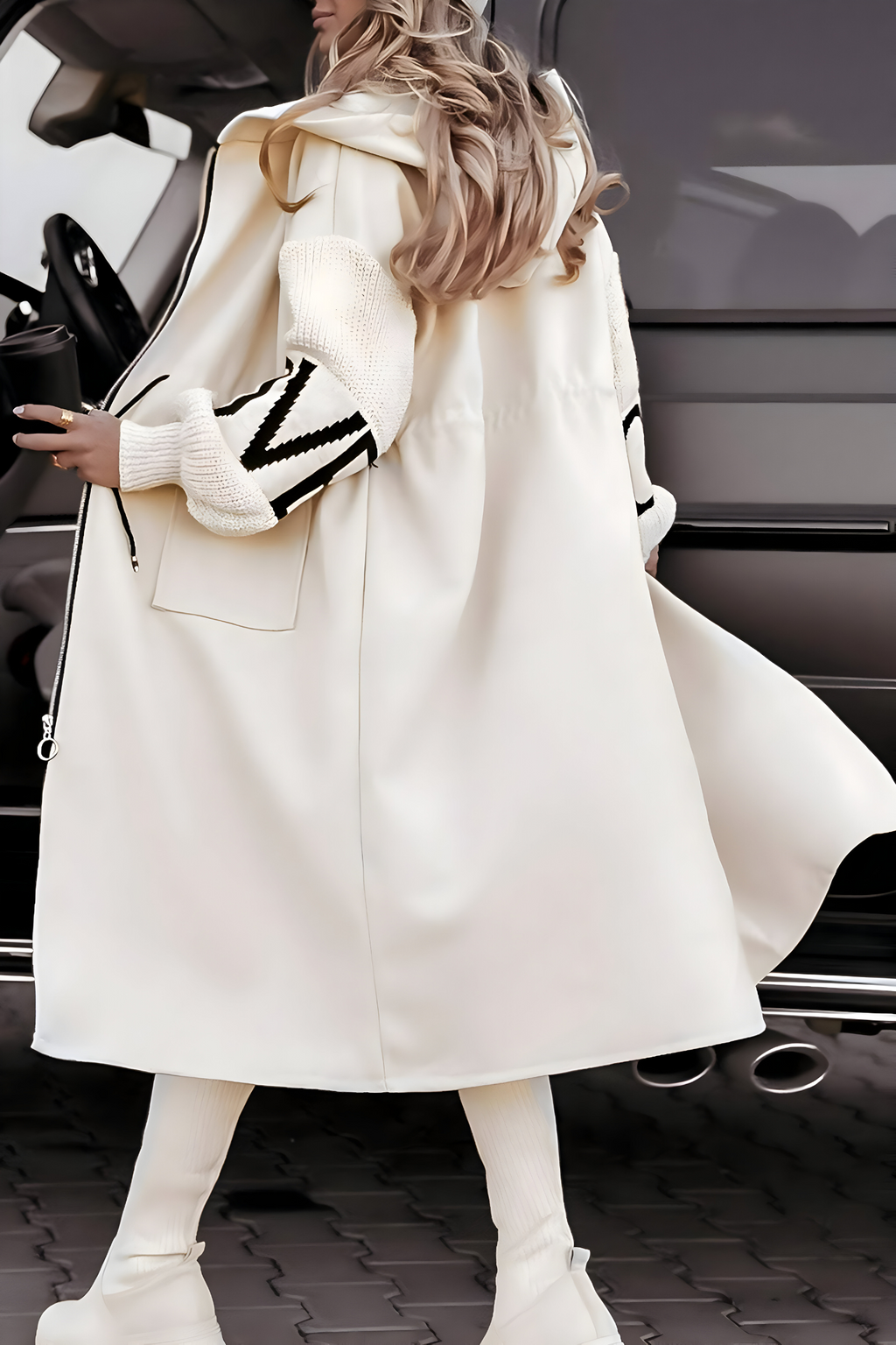 Roseanne - Elegant Hooded Coatigan