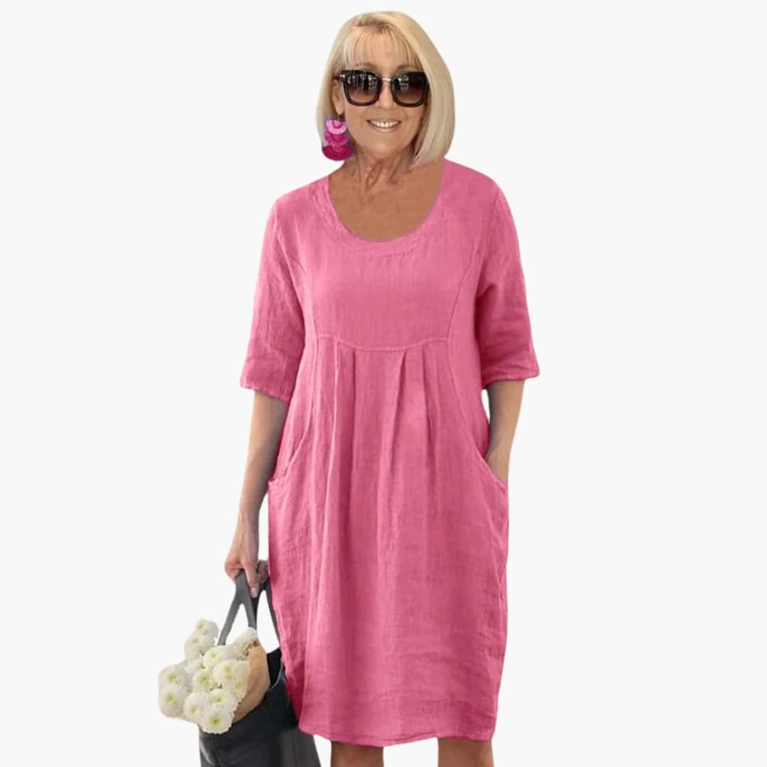 Audrey - Casual Pocket Tunic Dress