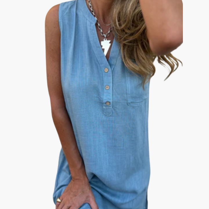 Harper | Sleeveless V-Neck Dress