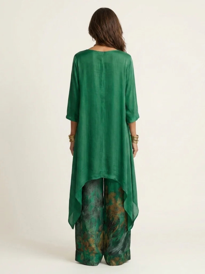 Cariola | Two-Piece Set with Asymmetric Tunic