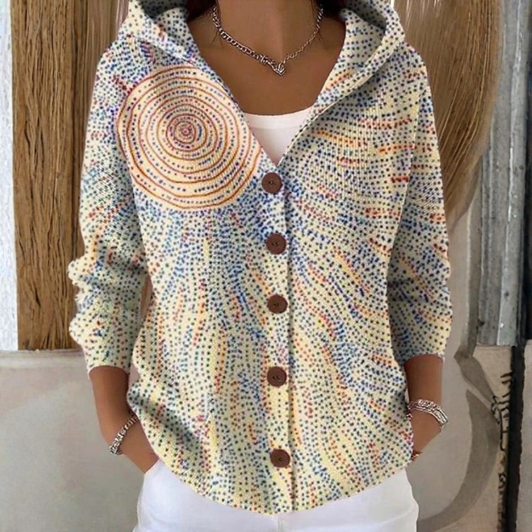 Belinda | Button-Hooded Sweater