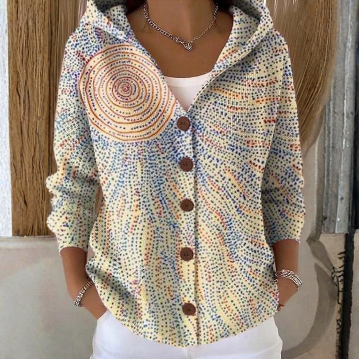 Belinda | Button-Hooded Sweater