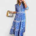 Elvira – Midi Dress with Chain Pattern