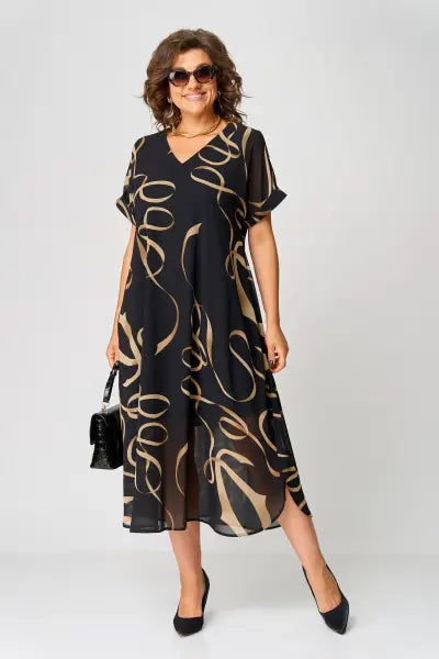 Gloria - Cozy Elegant Midi Dress