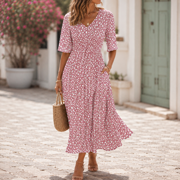 Keira - Elegant Tummy-Control Midi Dress